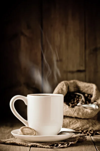 Steaming Coffee — Stock Photo, Image