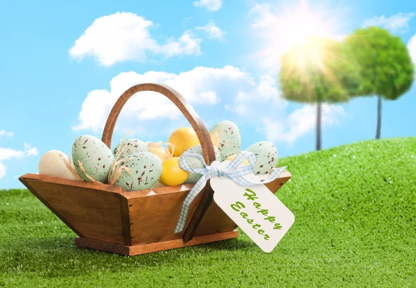 Easter Egg Trug — Stock Photo, Image