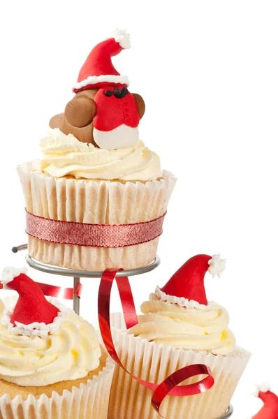 크리스마스 컵 케이크 — 스톡 사진
