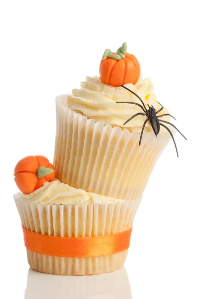 Két Halloween sütemények — Stock Fotó