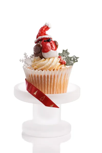 Robin Redbreast Cupcake — Stockfoto