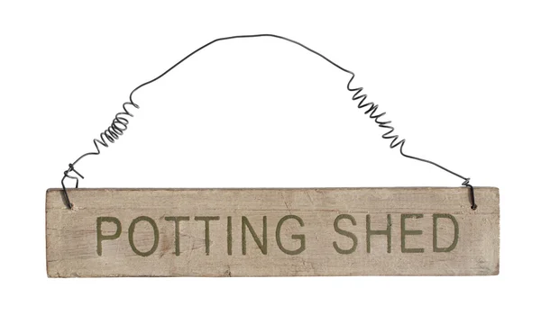 Potting Shed sinal — Fotografia de Stock