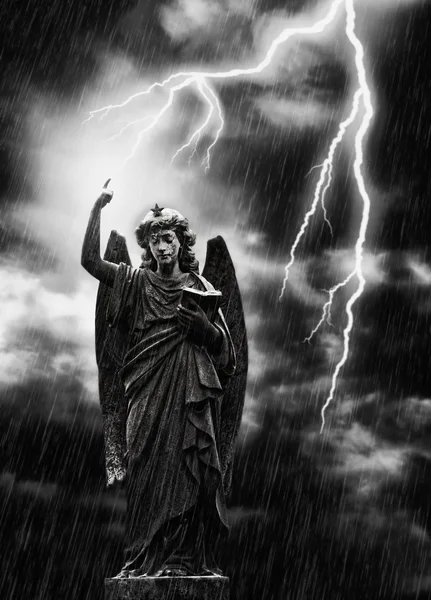 stock image Lightning Strikes the Angel Gabriel