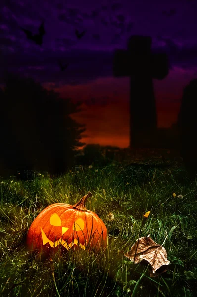 Cimitero di Halloween — Foto Stock