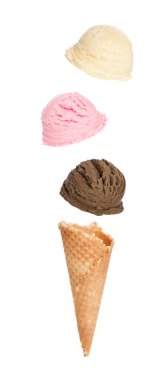 Falling Ice Cream Flavours clipart