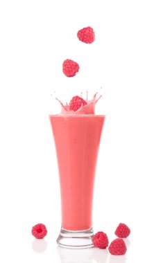Raspberry and Strawberry Smoothie clipart