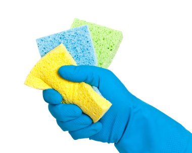 Holding Sponges clipart