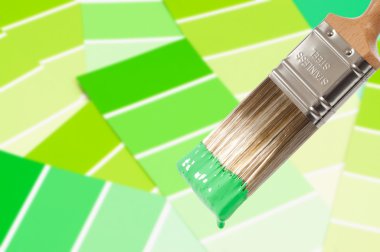 Paint Brush - Green clipart