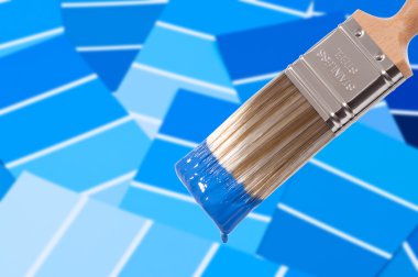 Paint Brush - Blue clipart