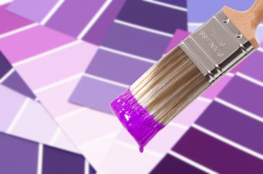 Paint Brush - Purple clipart