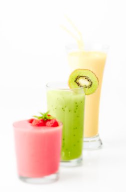 Row Of Smoothies clipart