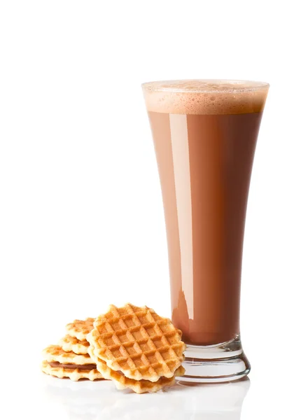 Koktajl czekoladowy z wafli — Zdjęcie stockowe