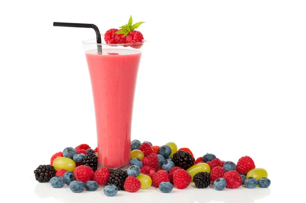 Smoothie With Straw — Stock Photo, Image