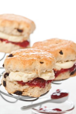 Scones With Jam & Cream clipart