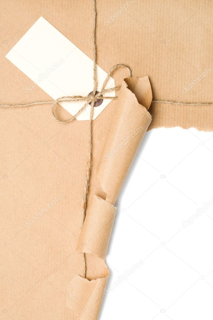 Open Parcel With Label