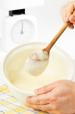 Mixing Pancake Batter clipart