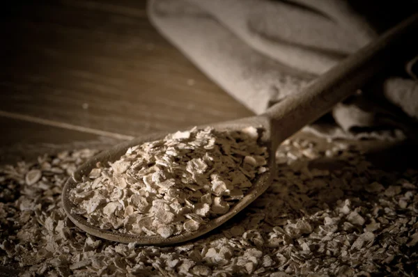 Raw Porridge Oats — Stock Photo, Image