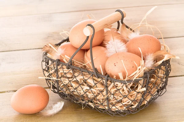 Cesta de huevo — Foto de Stock