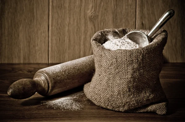 Worek mąki — Zdjęcie stockowe