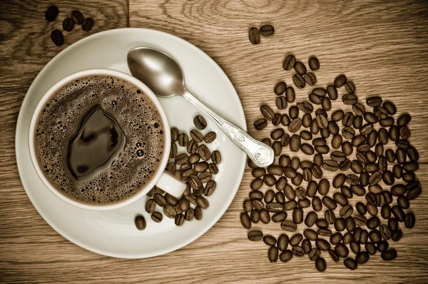 Cup Of Black Coffee — Stock Photo, Image