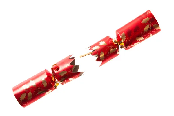 Pulled Christmas Cracker — Stock Photo, Image