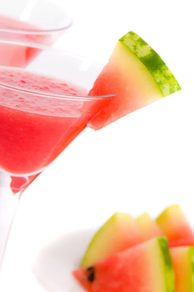 Zblízka meloun nápoje — Stock fotografie