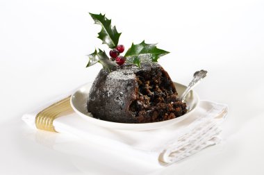 Elegant Christmas Pudding clipart