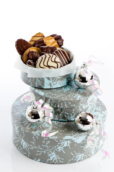 Auswahl an Schokoladenkeksen — Stockfoto