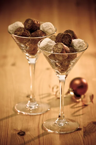 Chocolade truffels — Stockfoto