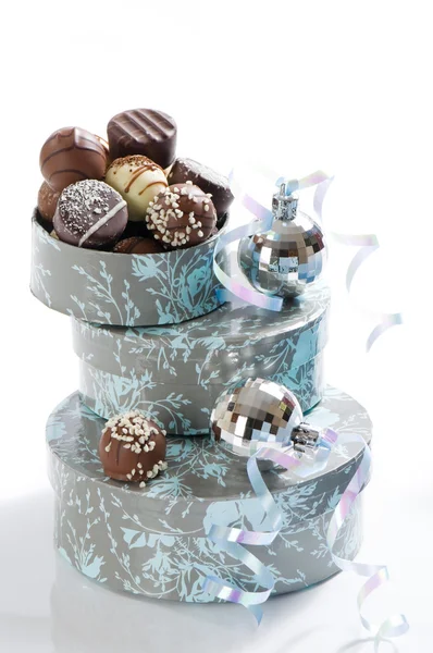 Chocolates de Navidad de lujo — Stockfoto