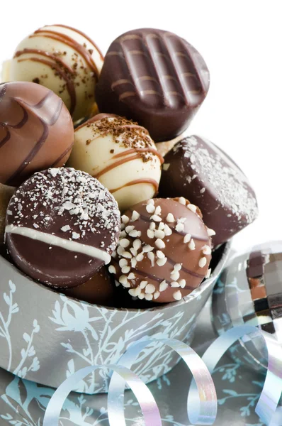 Chocolates de Natal de luxo — Fotografia de Stock