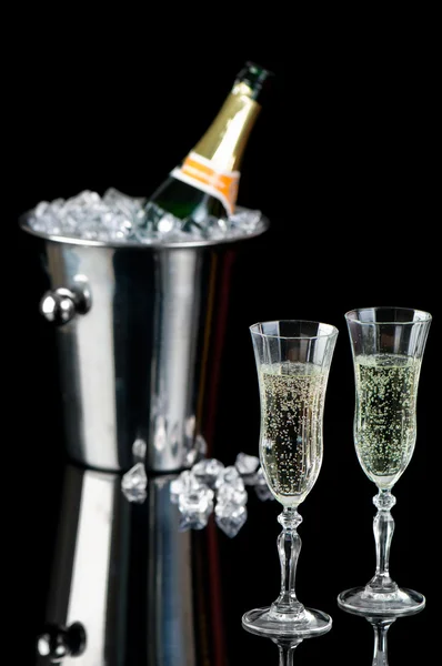Celebração do champanhe — Fotografia de Stock