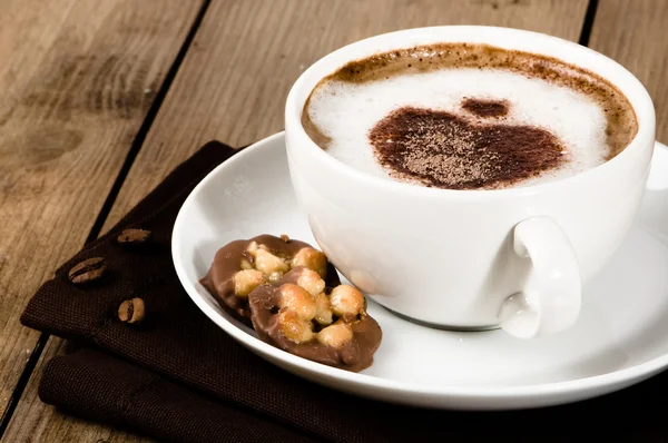 Cappuccino espumoso — Fotografia de Stock