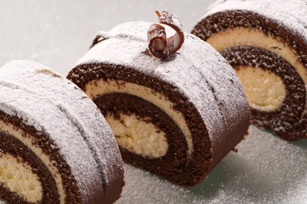 Swiss Roll Slices — Stock Photo, Image