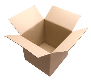 Empty Cardboard Box clipart
