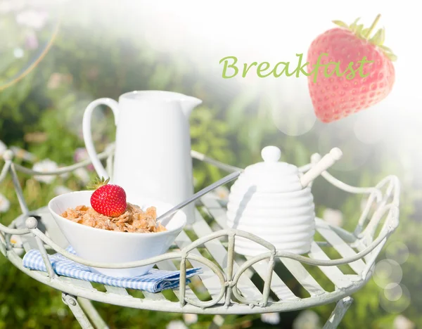 Breakfast Outdoor — Stock Photo, Image