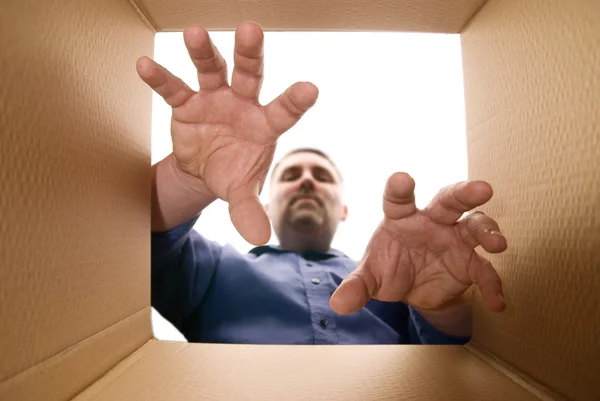 stock image Unpacking The Box