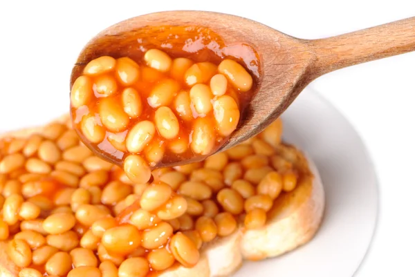 Spoonful Of Baked Beans — Stock Photo, Image