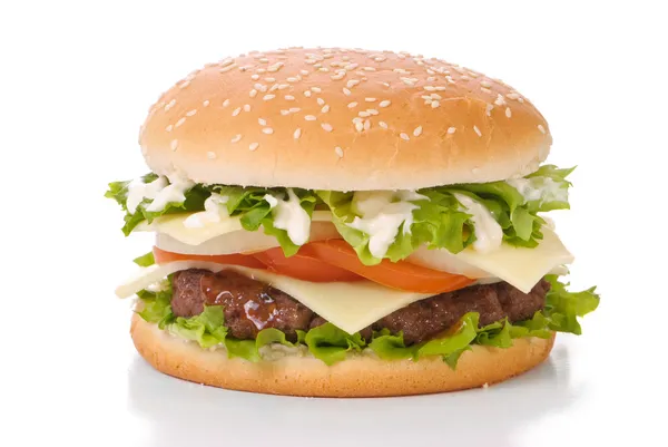 Saftiger Hamburger — Stockfoto