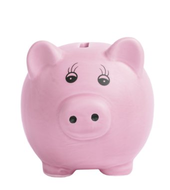 Isolated Piggy Bank clipart