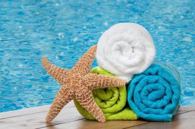 Colourful towels clipart