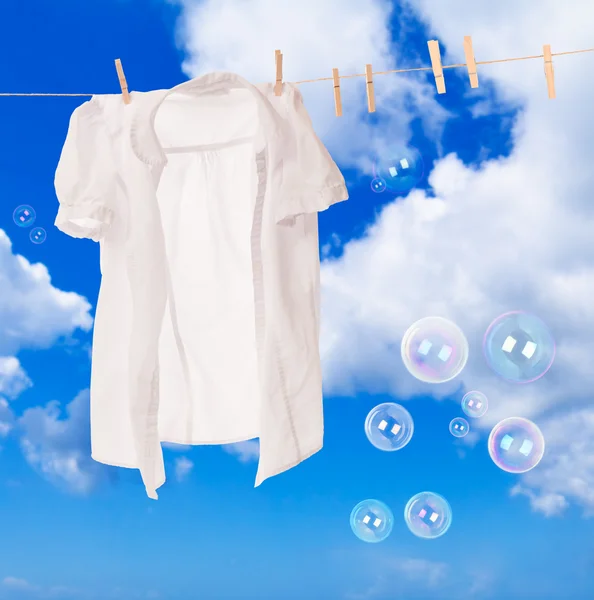 Tvätta dagen bubblor — Stockfoto