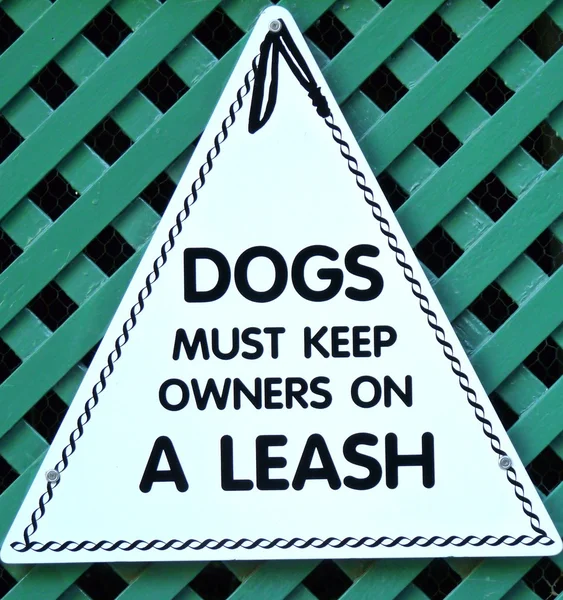 Funny Dog Sign — Stock Photo, Image