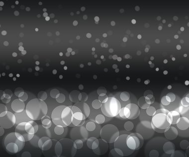 Black silver color bokeh clipart