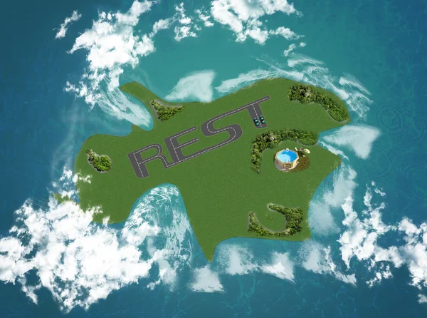 Dream island for rest — Stock Photo, Image