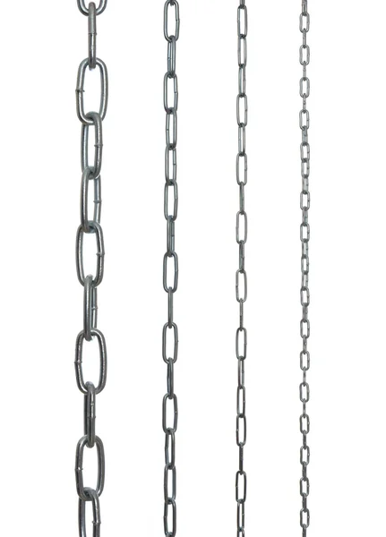 Zbiór metalowe łańcuchy — Zdjęcie stockowe