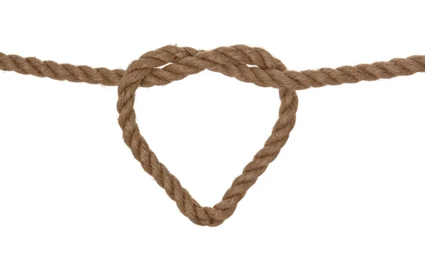 Kötél szív alakú szimbólum Stock Kép