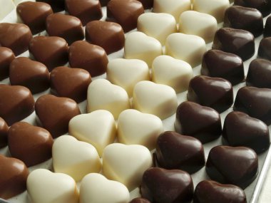 Chocolate hearts clipart