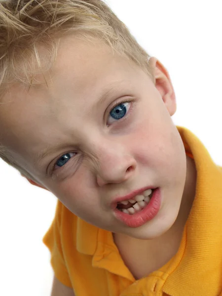Vzteklý chlapec — Stock fotografie