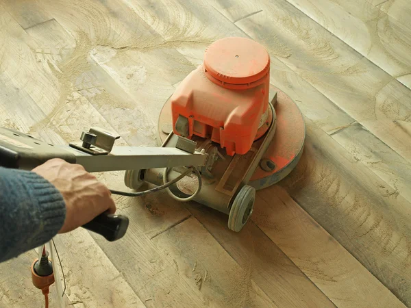 Floor sanding — Stock Photo, Image